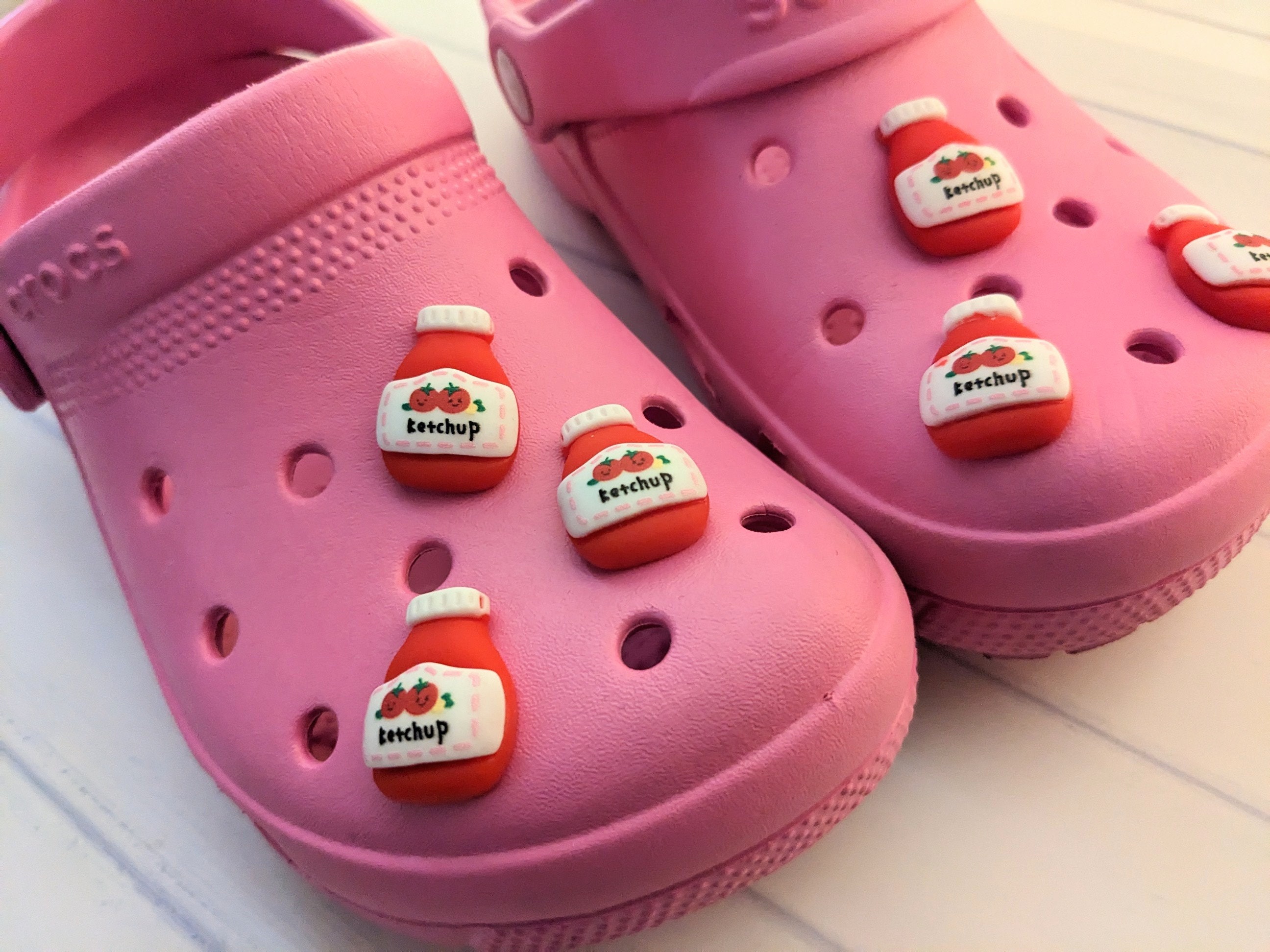 Ketchup Bottle Croc Charms Food Croc Pins Condiments Shoe Etsy