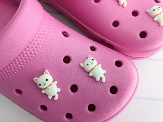 White Cat Croc Charm, Baby Croc Charm, Animal Crocs Pin, Kitty Crocs  Charms, Kitty Cat Shoe Charm, Cat Lover Croc Charm, Kids Crocs Pin 