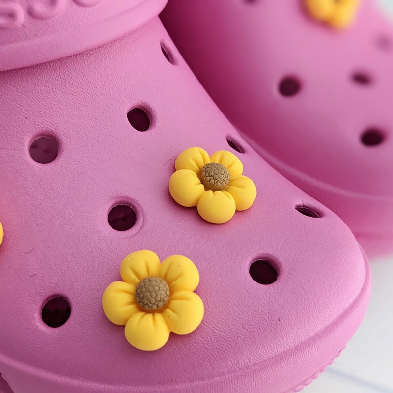sunflower croc charms