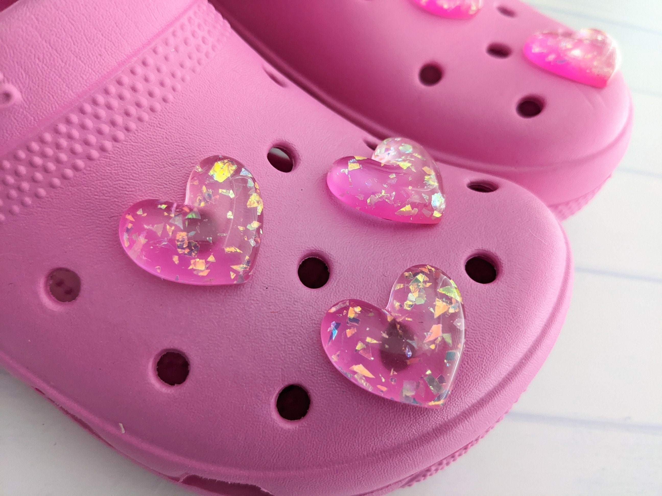 Pink Valentine Croc Charms 17PCS Shoes Charm for Crocs Cute -  Israel