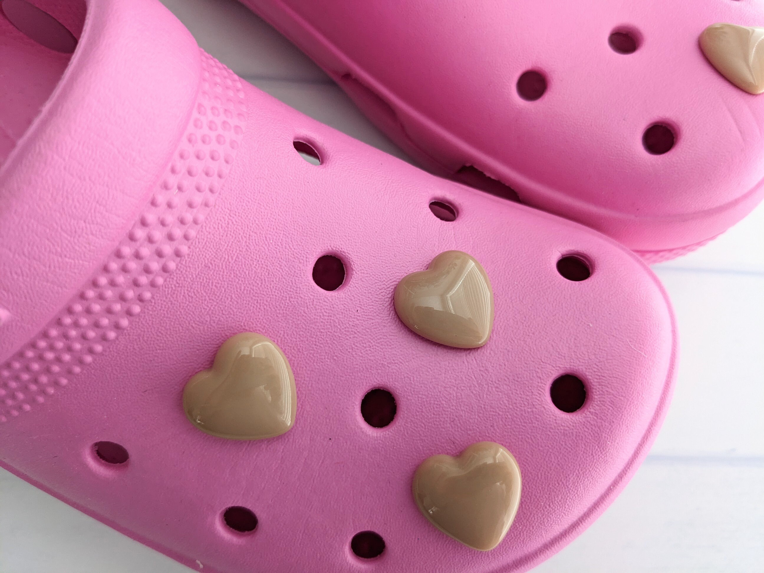 light beige crocs