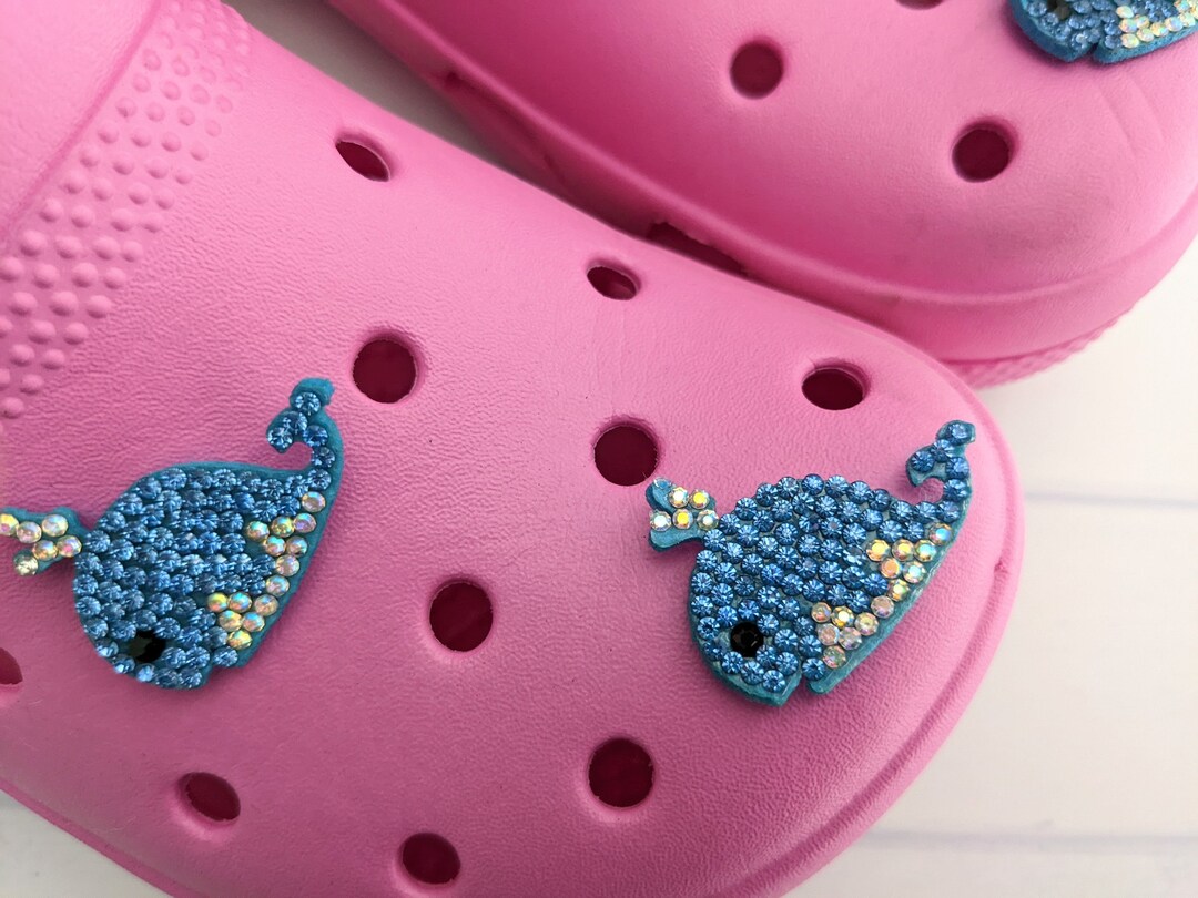 Bling Croc Jibbitz Whale Ocean Animal Croc Charm Whale Shoe Etsy