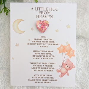 赤ちゃんの死を悼む贈り物、お悔やみの贈り物、亡くなった子供への天国からの抱擁、死別を悼む贈り物、娘や息子を亡くした贈り物、流産の哀悼カード