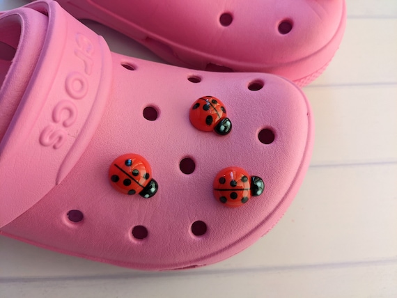 Red Ladybug Croc Charm, Ladybug Shoe Charm, Ladybug Shoe Pin, Red Bug Crocs  Pin, Charm for Clogs, Cute Shoe Charms, Kawaii Croc Pins 