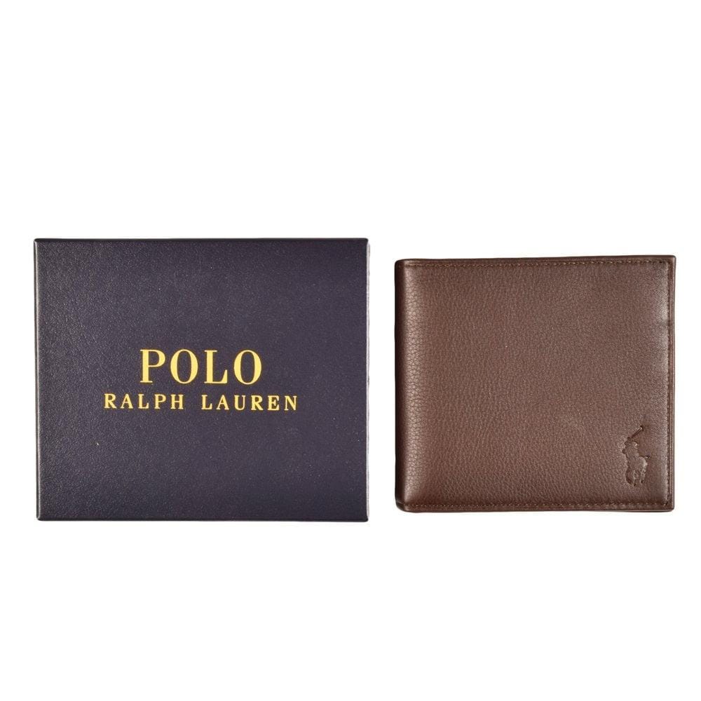 Polo Ralph Lauren 4 Slots Wallet Brown or Black With Coin Pocket