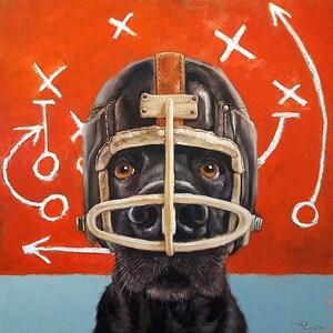 Rookie by Lucia Heffernan, Dog Art, Whimsical Animal Wall Decor, Gift for  Dog Lover, Cartoon Art
