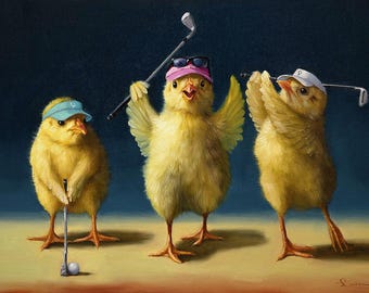 Stupell Industries Wandschild 'Yoga Chicks' – 30,5 X 30,5 Cm, Design Von Lucia Heffernan, Gelb