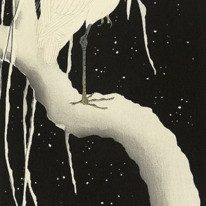 Animals / Museum / Vintage / Wildlife / Nature / Snowy Egret, 1925-1936 / Koson, Ohara