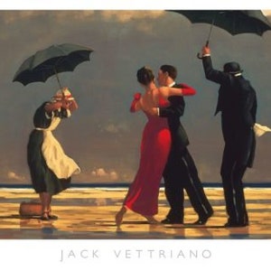The Singing Butler by Jack Vettriano Framed, Custom Framed Art, Romantic Art