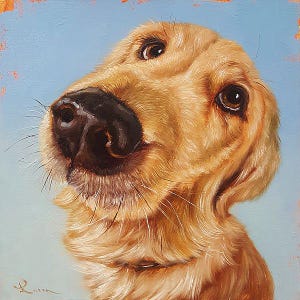 Follow Your Nose 4 by Lucia Heffernan, Dog Art, Whimsical Animal Wall Decor, Gift for Dog Lover, Cartoon Art