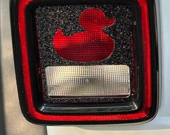 Juego de cubiertas para luces traseras de goma Duck / Cubiertas para luces traseras Jeep / Accesorios Duck Jeep