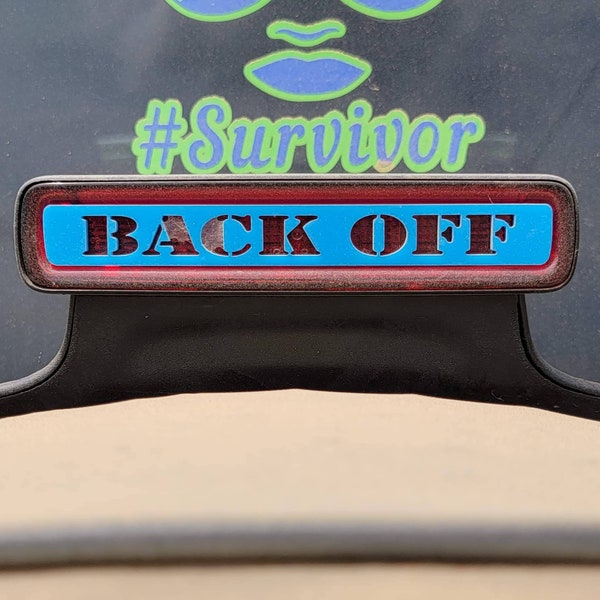 Back Off Third Brake Light Cover