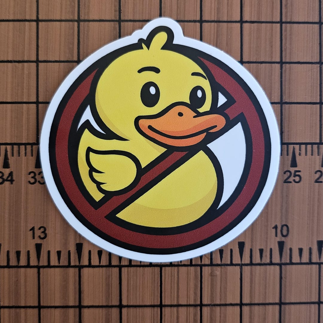 No Duck Jeep Sticker | Jeep Humor Decal | Anti Ducking Jeep Meme - Etsy