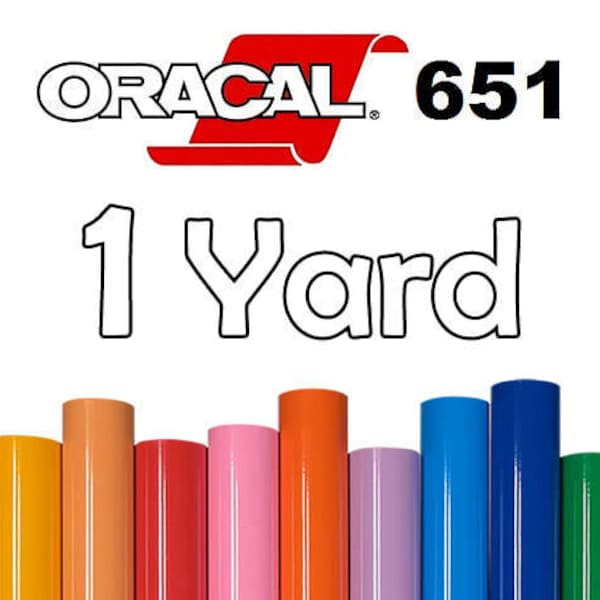 ON SALE!! Oracal 651 Permanent Vinyl 1 Yard Roll