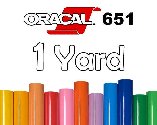 63 Colors Oracal 651 Permanent Outdoor Adhesive Vinyl Sampler Pack