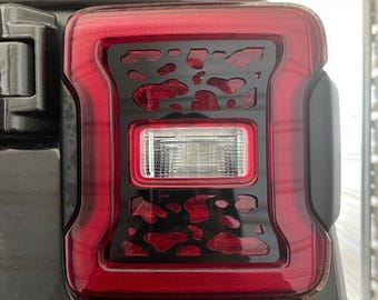 Kuh Print Rücklichter Abdeckungen, Set