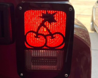 Juego de cubiertas de luces traseras personalizadas / Accesorios acrílicos para Jeep Wrangler Gladiator
