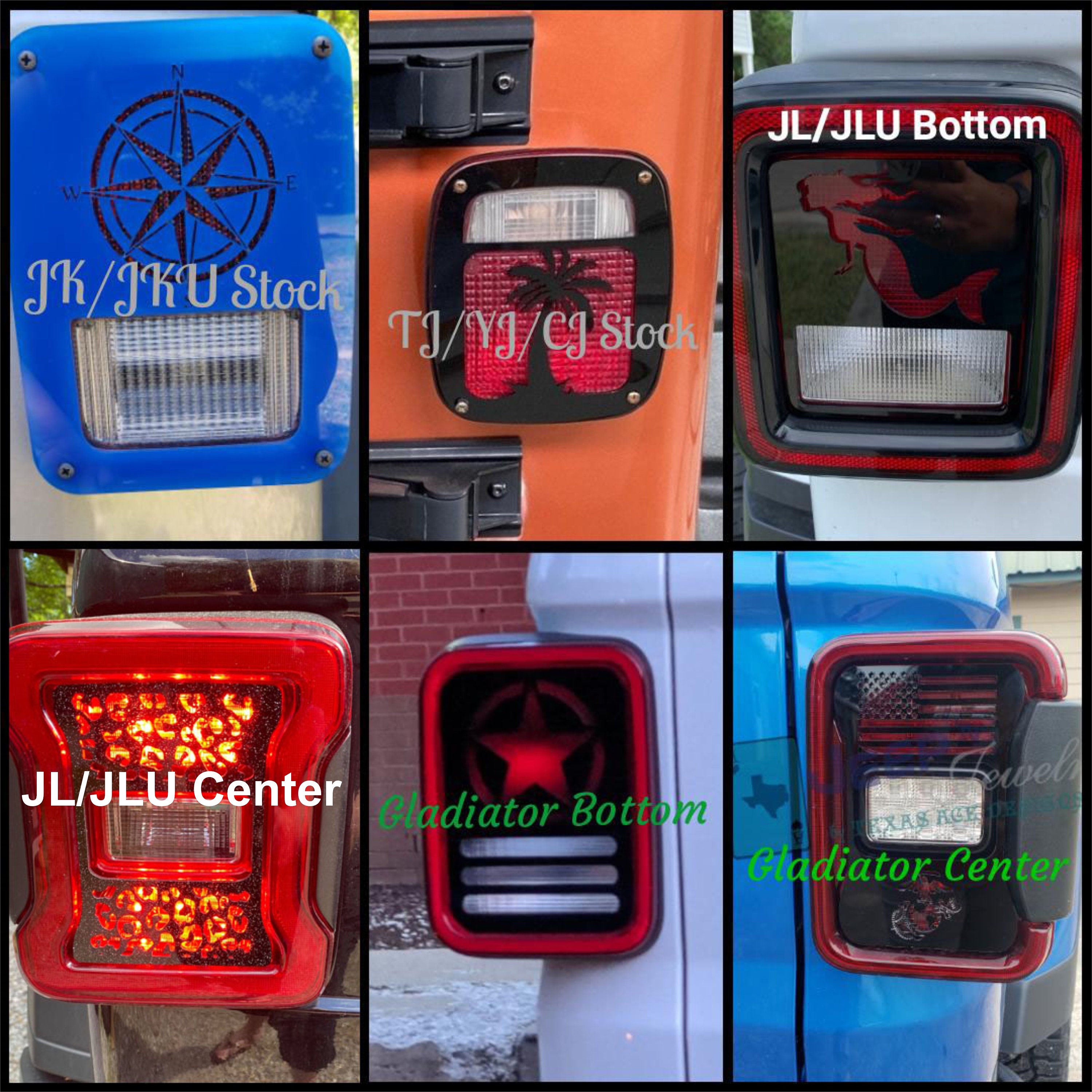 Cheetah Tail Light Covers Set Etsy