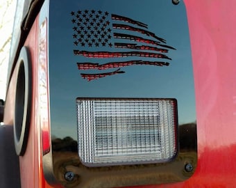 Torn Flag Tail Light Covers, Set