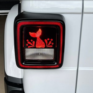 Mermaid Tail Splash Tail Light Covers, Set