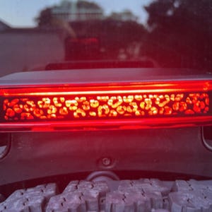 Cheetah Print Third Brake Light Cover