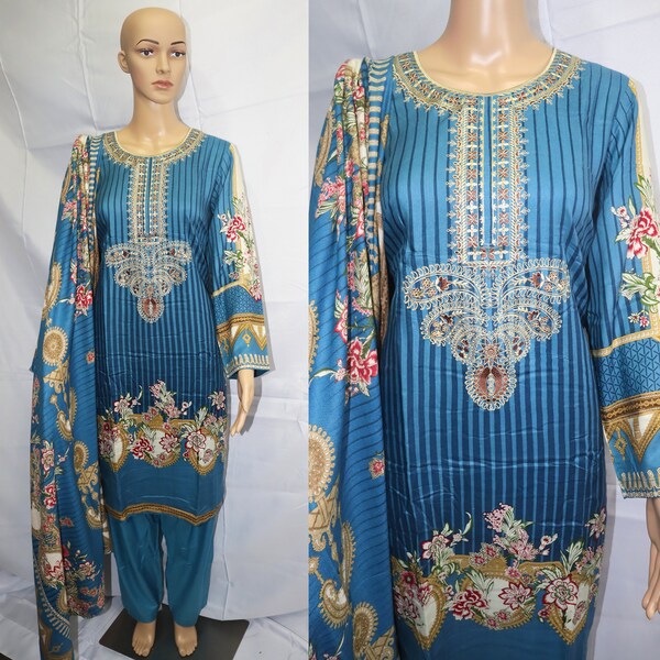 shalwar kameez with shawl