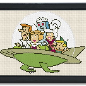 Das Jetsons Kreuzstichmuster PDF / Farb- und Symboltabelle / Sofort Download / Anfänger Kreuzstich