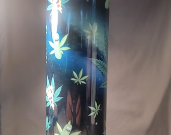 Rick/Morty Tumbler Pizza MJ Style