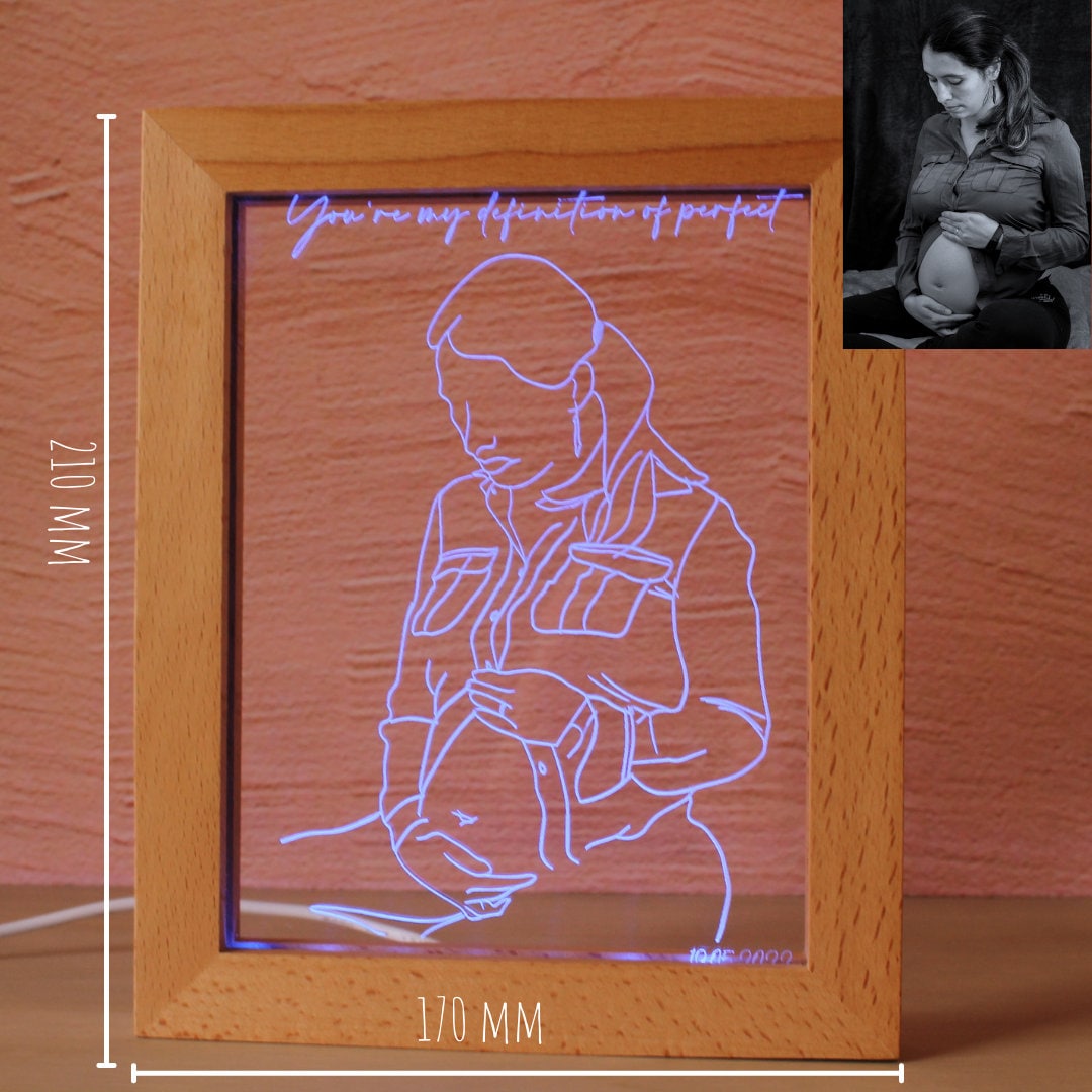 Custom Lightup Photo Frame Birthday Gift Personalized Gift Etsy Australia