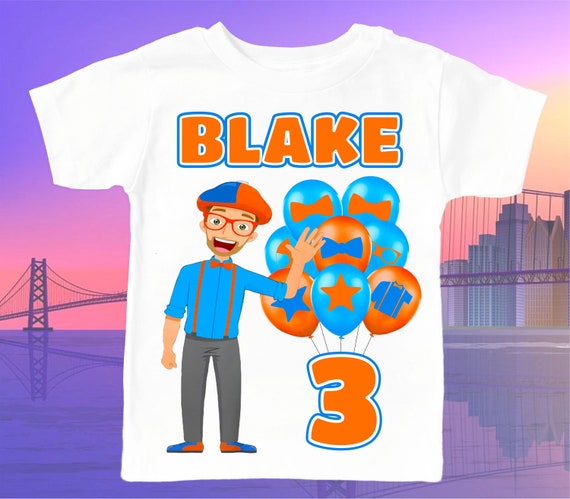 BLIPPI Birthday Shirt Family Matching T 
