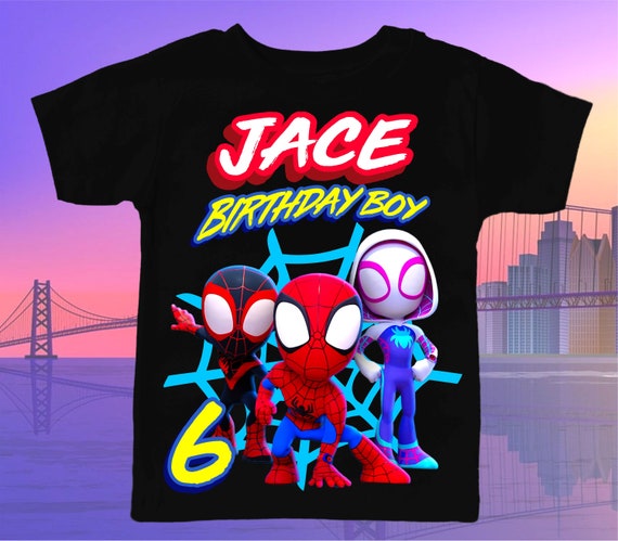 Friends Birthday Shirt Spiderman Family 