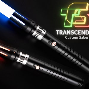 Set of 2 Ravenclaw Neopixel Lightsabers, Heavy Dueling Lightsaber w/ Metal Hilts, Smoothswing, Xenopixel/Proffie/RGB