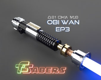 Obi Wan's EP3 Neopixel Lichtschwert, Clone Wars, Star Wars FX Aluminium Duelling Lichtschwert, Smoothswing, Xenopixel/Proffie/RGB