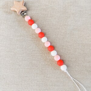 Star Valentine’s Pacifier Clip