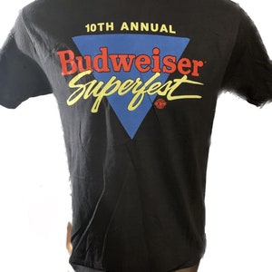 Vintage 1989 10th Annual Budweiser Superfest T-shirt - Etsy