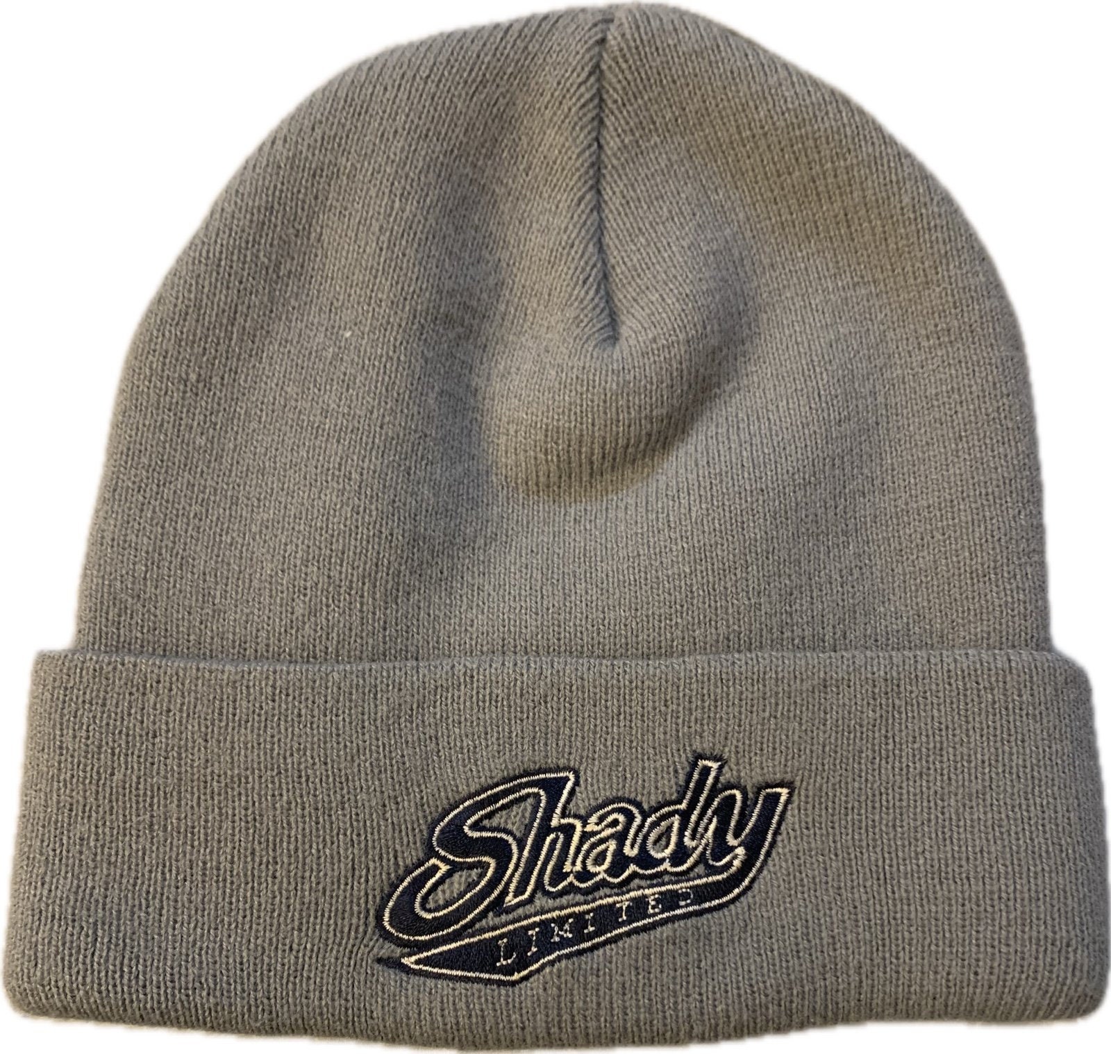 Shady ltd ニットキャップ ビーニー Eminem エミネム y2k Vintage 2002 Y2K Eminem Bio Domes Beanie Gray Hat Cap Made in USA