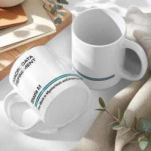 Personalised Macrodata Refinement Mug – Severance-Inspired Office Design – Unique Gift for Fans & Coworkers