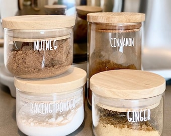 Custom Pantry Labels Kitchen Storage Personalised Pantry Design DIY Labels Home Organisation Kitchen Jars Pantry Jar Labels Stylish Home
