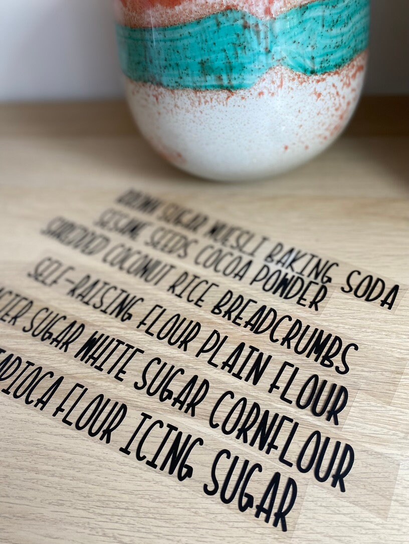 Custom Pantry Labels Kitchen Organisation Personalised Labels Pantry ...