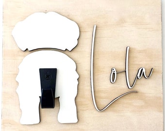 Personalised Dog Leash Hook Pet Leash Holder Gift For Dog Lover Personalised Dog Accessory Gift Pet Lead Holder New Dog Gift Pet Essentials