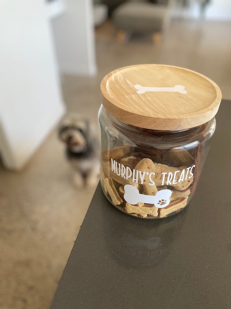 Dog Treat Jar Labels Personalised Pet Treat Jar Labels Dog Etsy Australia