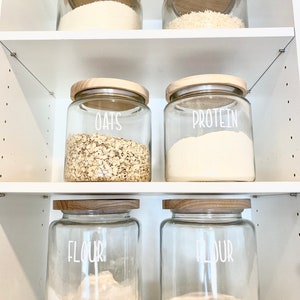 Gold Pantry Labels, Custom Square Metallic Waterproof Organisation Stickers For Kitchen, Pantry, Bathroom, Utility Room - Washable - UK