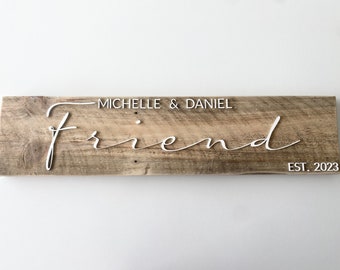 Personalised Wedding Gift Last Name Established Sign Wooden Name Sign Surname Sign Couple Gift Personalised Wedding Sign Pallet Wood Sign