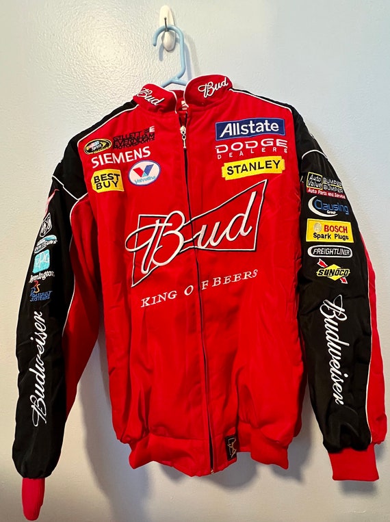 Budweiser Vintage Racing Jacket Red - Etsy
