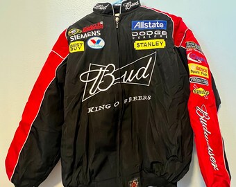 Budweiser Vintage Racing Jacket Black 