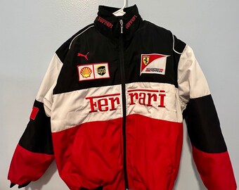 Ferrari F1 Vintage Racing Jacket Black