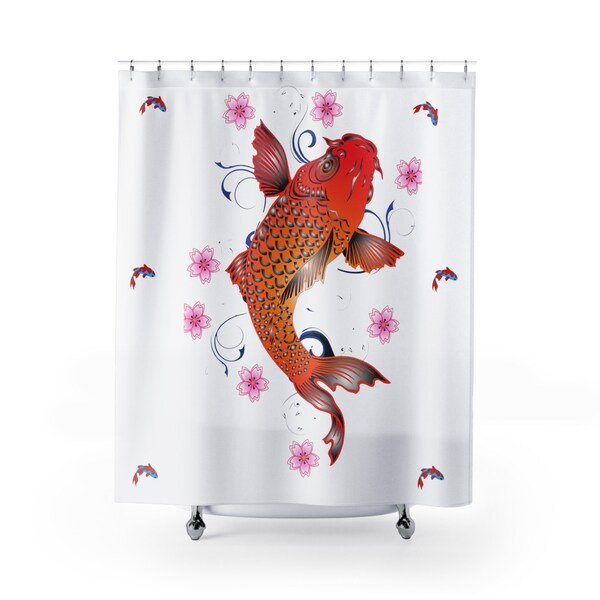 Fish Shower Curtain Etsy