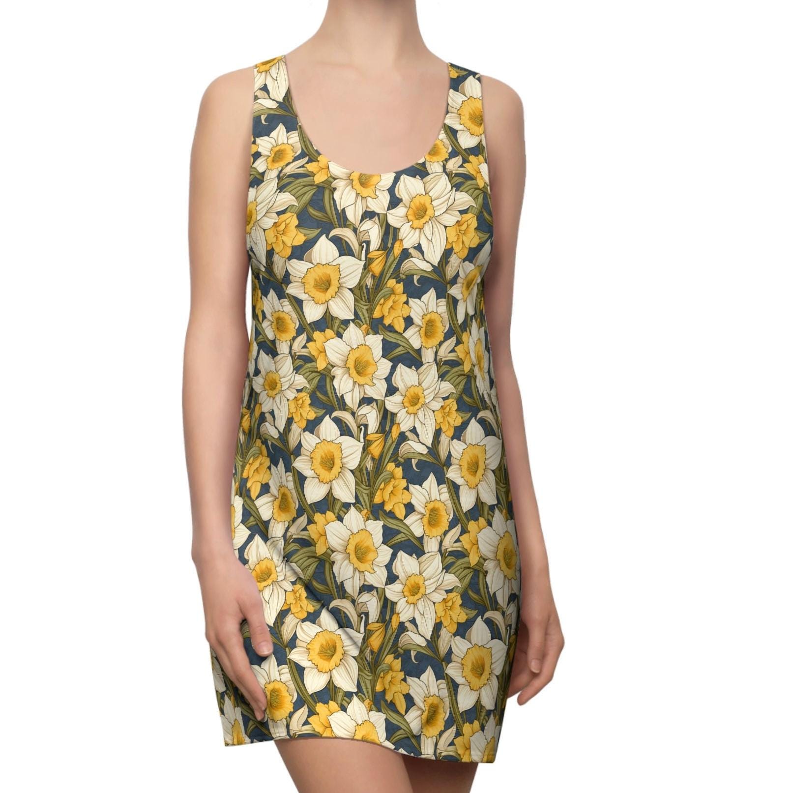Daffodil Print Dress - Etsy