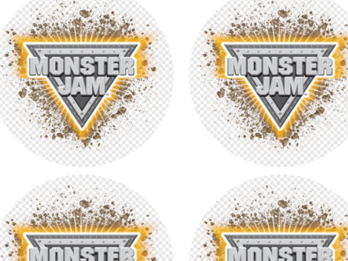 MONSTER JAM Cupcake Toppers Etsy