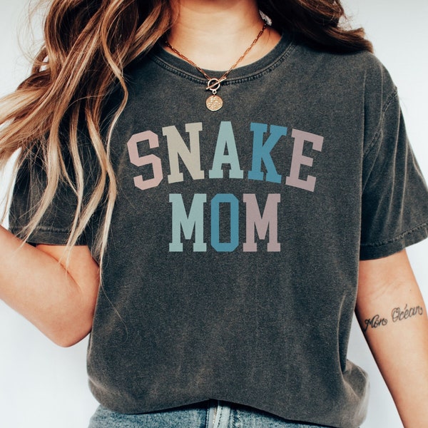 Snake Mom Shirt, Comfort Colors Snake Shirt for Women, Funny, Ball Python Gift Snake Owner TShirt, Snake Lover Tee, Reptile Shirt for her